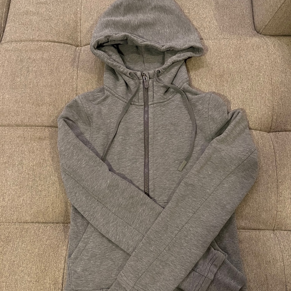 Lulu lemon gray zip up